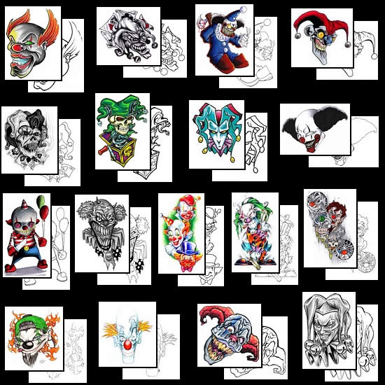 Get your clown tattoo design ideas here!