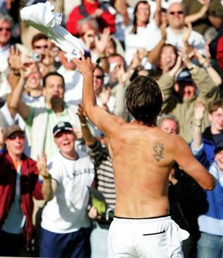 Goran's tattoo on his back