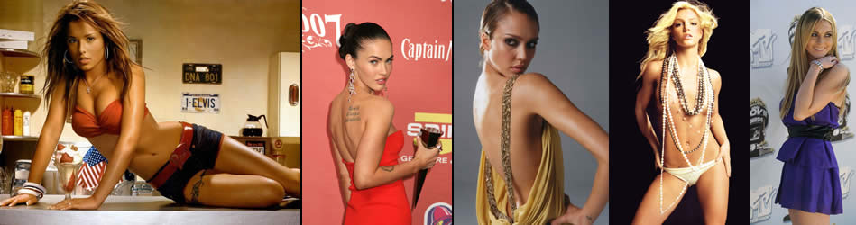 Some of the tattooed celebrities on FHM's UK Sexiest 100 list 2009