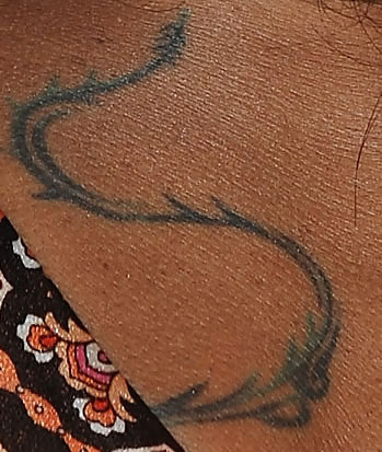 Princess Stephanie back tattoo