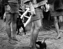 Basadung Li hand and leg tattoos, ca. 1930.