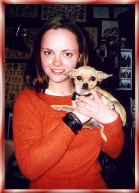 Christina Ricci and Chili dog