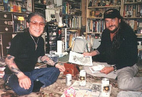 Thomas and Horiyoshi III in his Yokohama studio