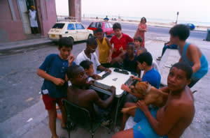 A friendly game of dominos on the Malecn.