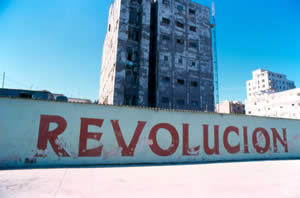 Political mural in Havana