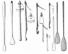 . Tahitian tattooing tools.