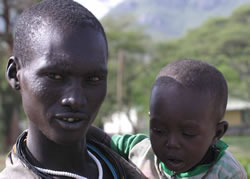 Karamajong  tattoos of Uganda. Photographs © John Gattorn