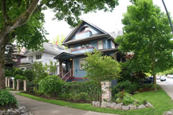 Vancouver neighborhood Craftsman house.