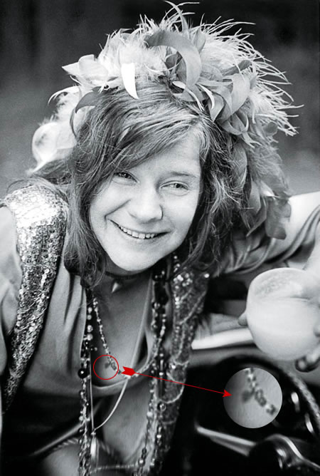 Janis Joplin heart tattoo picture