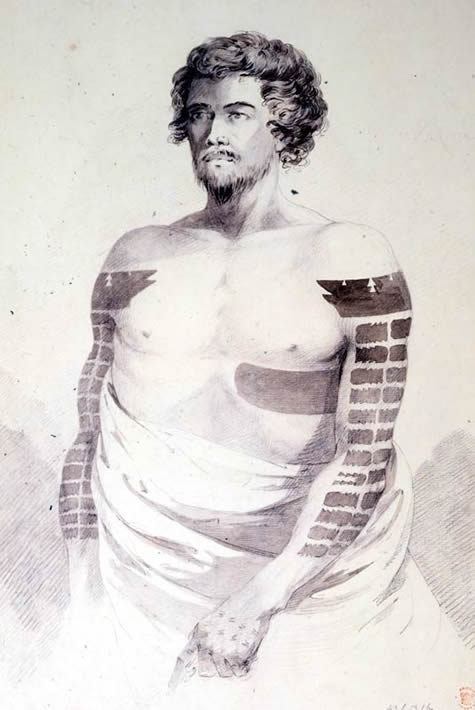 A Portrait of a Chief of Oparapora (Borabora) 