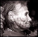 Arctic women's facial tattoos