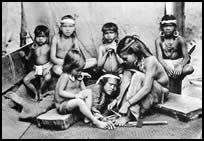 Borneo Women getting tattooed