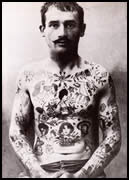 French prisoner with tattoos 1876