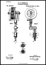 Samuel O'Reilly tattoo machine patent drawing