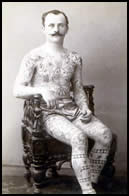 1890's tattooed dandy
