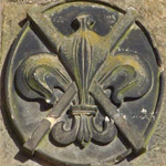 Fleur de Lys St. Andrews cross